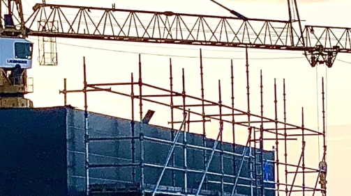 Access Scaffold - Upper Roof